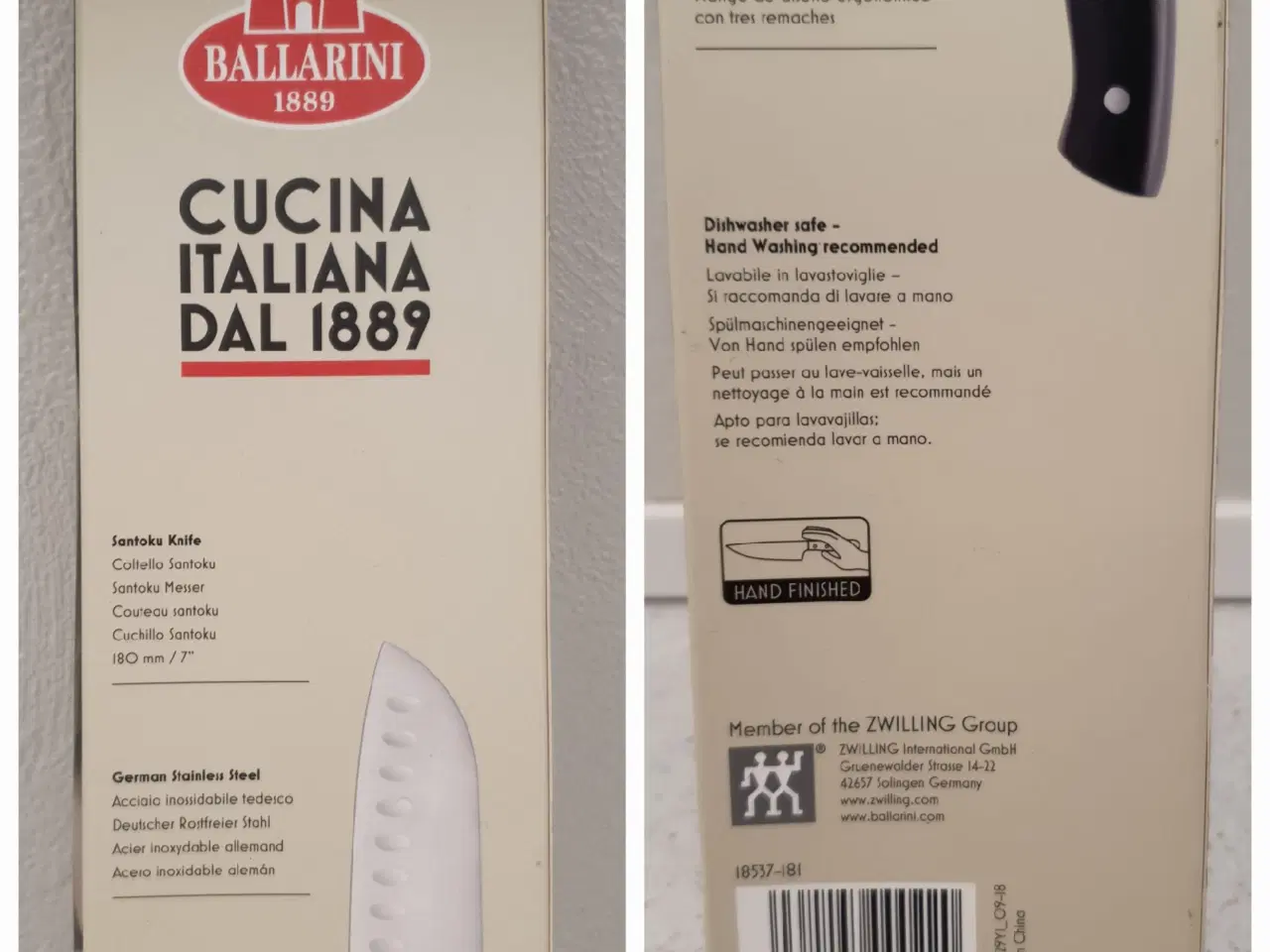 Billede 6 - Ballarini Brenta Santoku kniv 