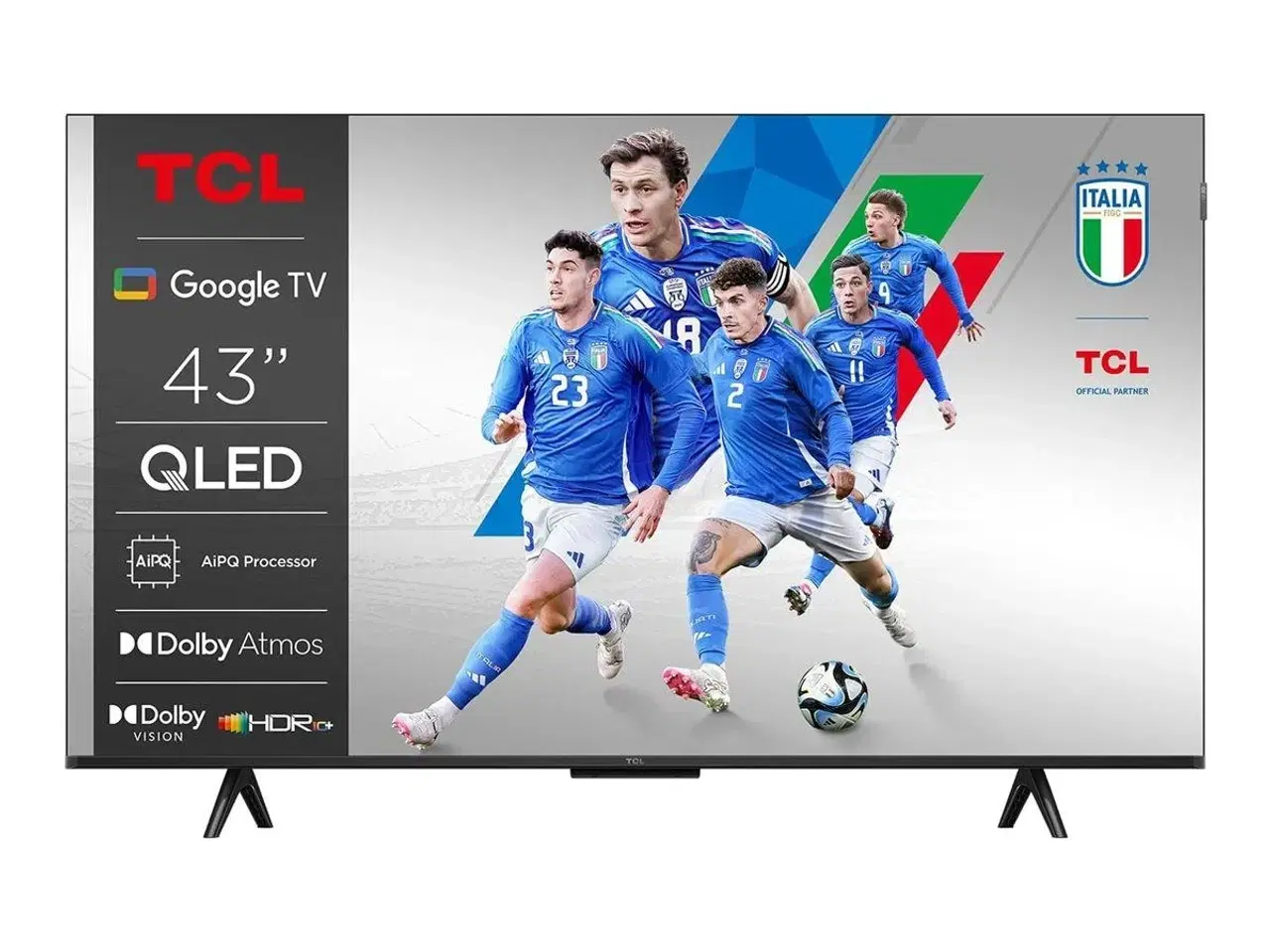 Billede 2 - 4K QLED TV 43" TCL 43P79K - Google TV, børstet metal