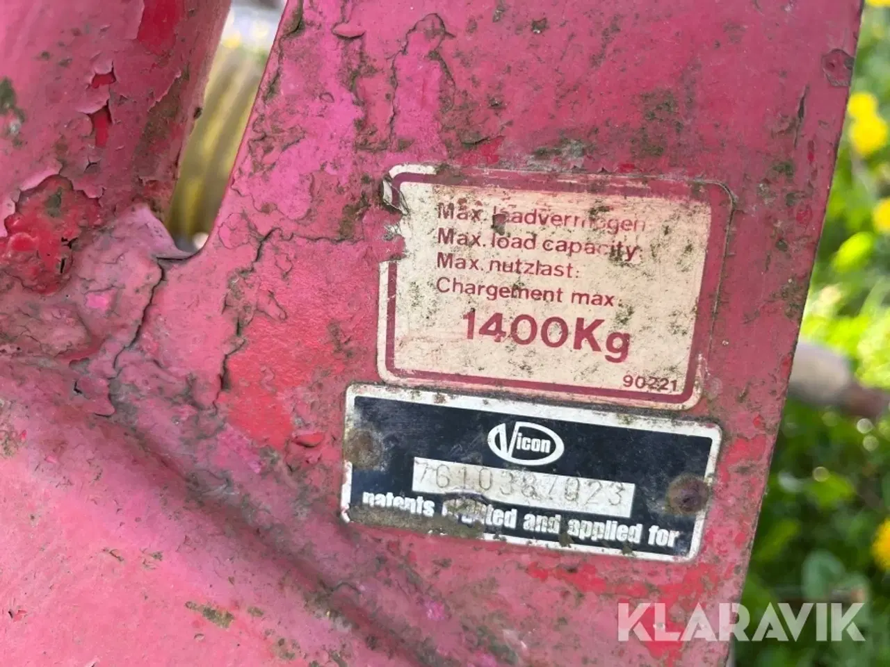 Billede 5 - Gødningsspreder / saltspreder Vicon - 1400kg