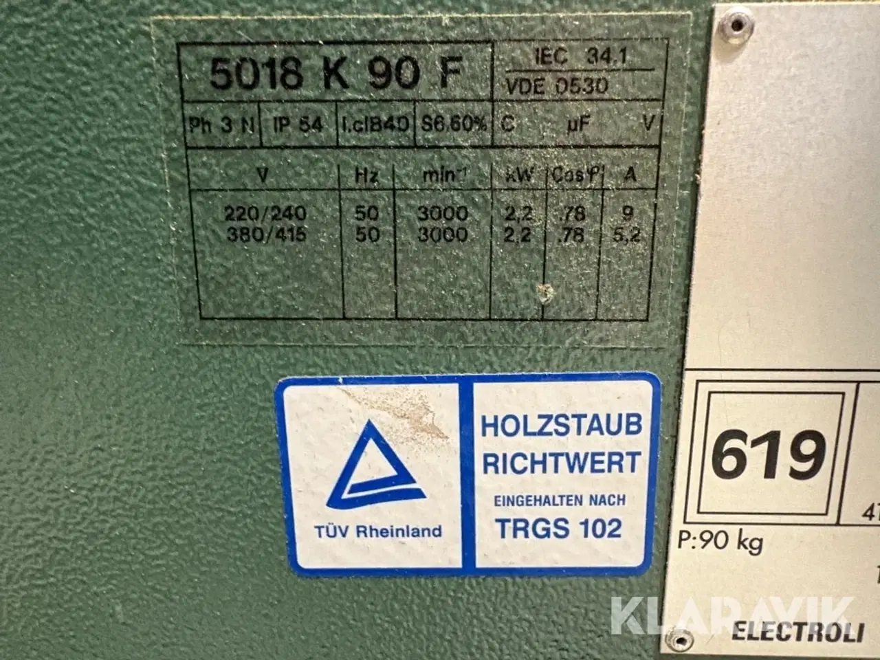 Billede 10 - Bord rundsav - komplet Kity 1619 med moderne elsikkerhed