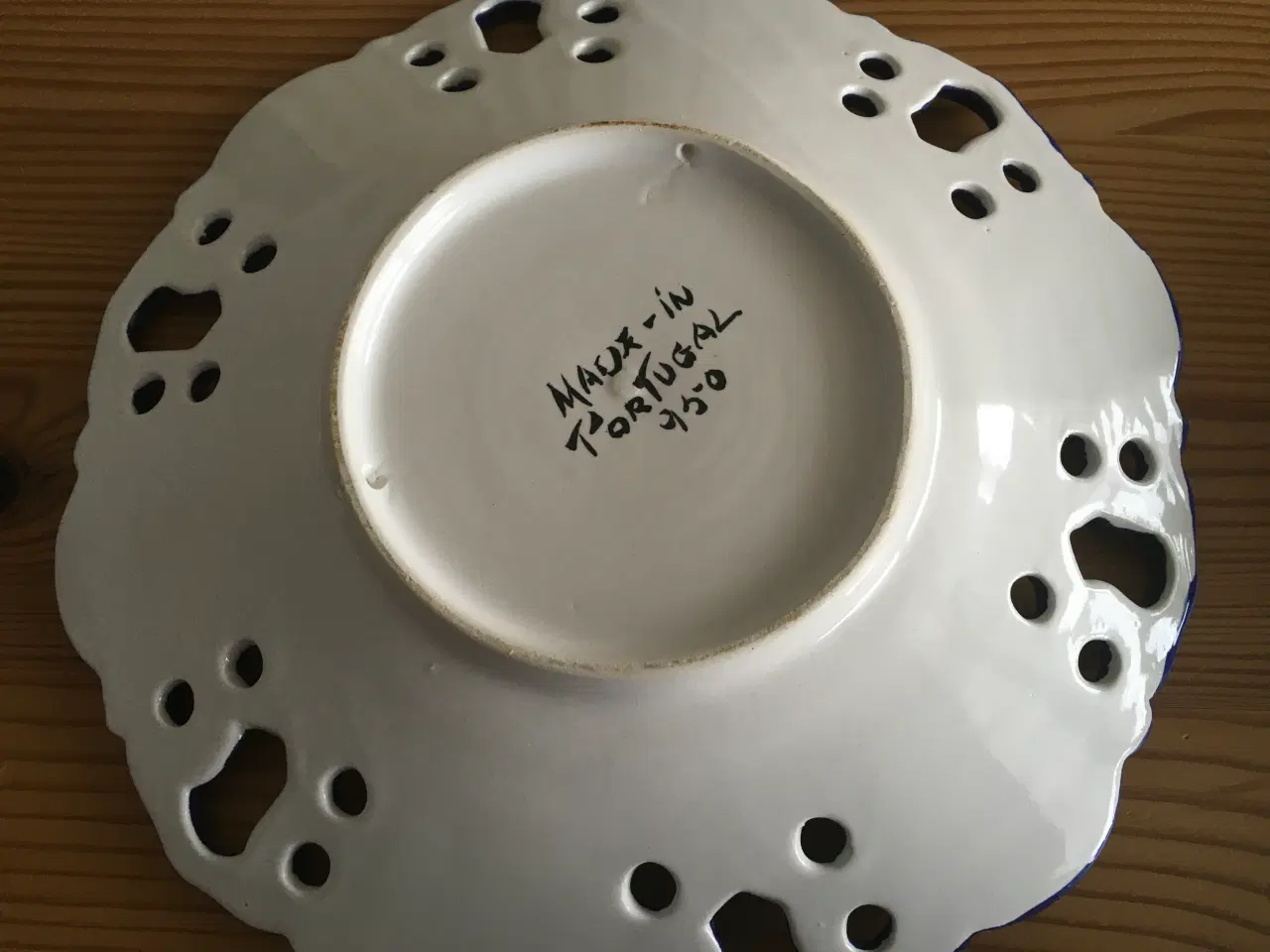 Billede 2 - Vintage vægtallerken i keramik. Fra Portugal