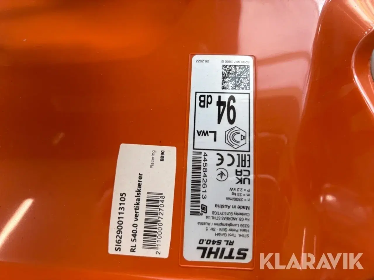 Billede 5 - Vertikalskære STIHL RL 540