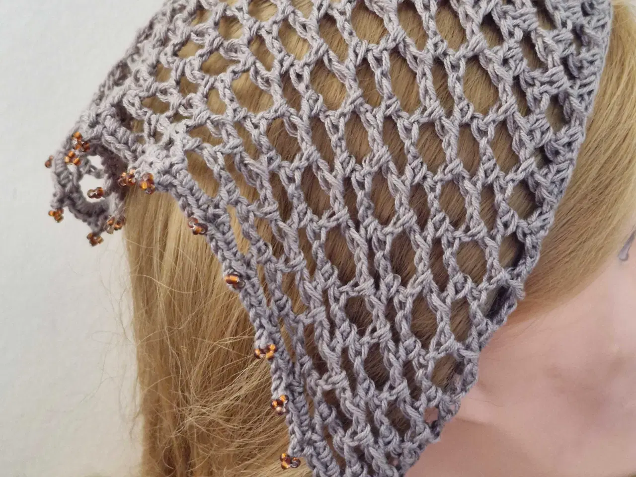 Billede 1 - Bandana med perler 