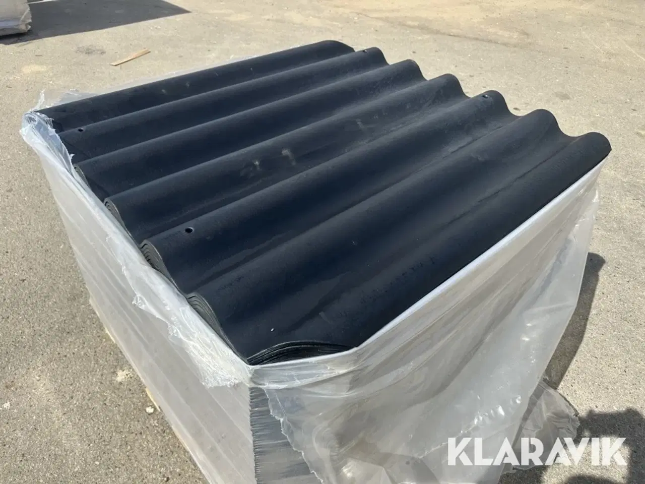 Billede 2 - Bølgeplade 225 styk Euronit 700T HJ/HU Sort