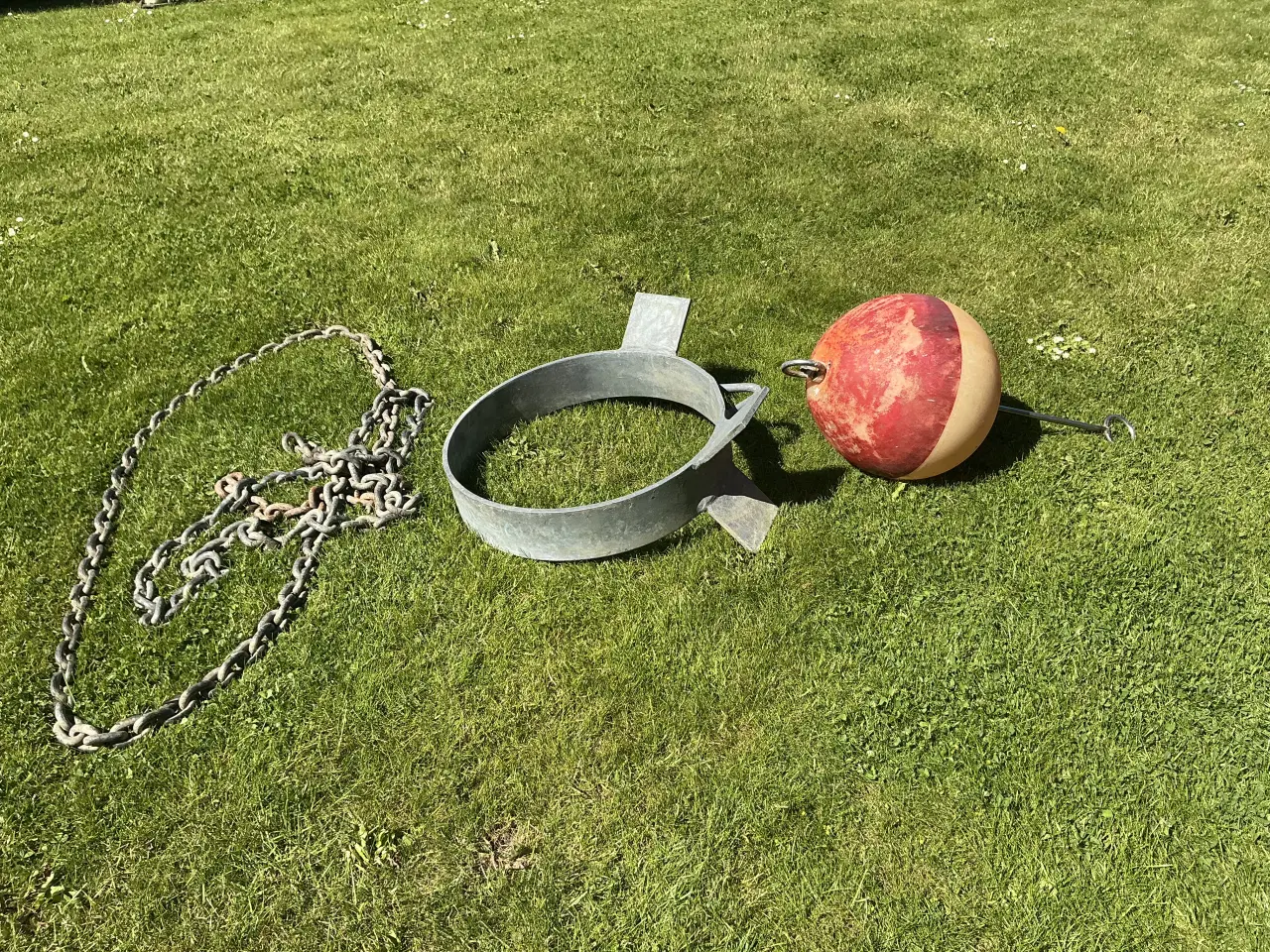 Billede 1 - Fortøjringsbøje med kæde og p- ring