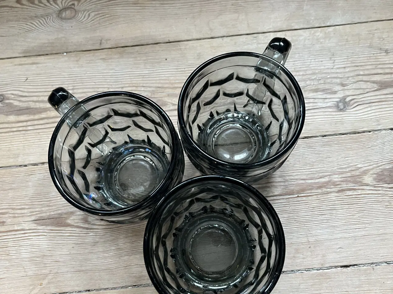 Billede 2 - 3 Røgfarvet ølkrus