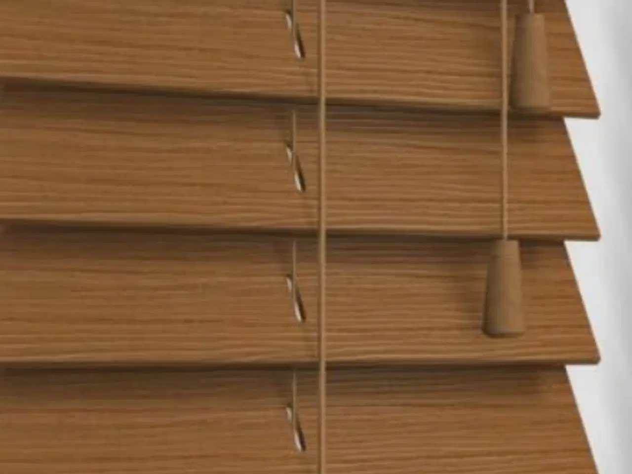 Billede 2 - Træpersienner 100x150 cm Brun. 3 STK