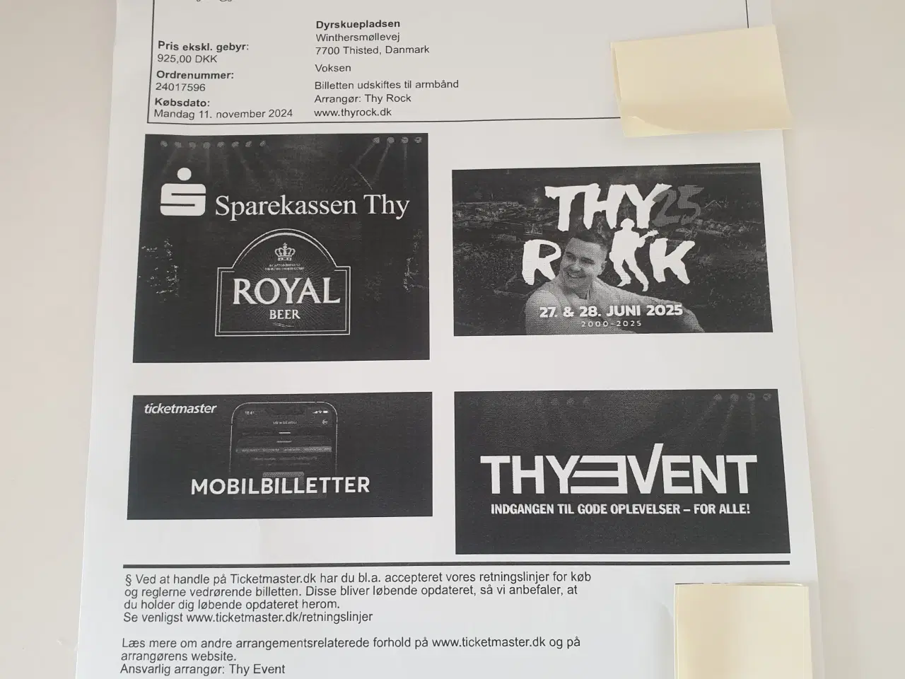Billede 1 - Thy Rock billet
