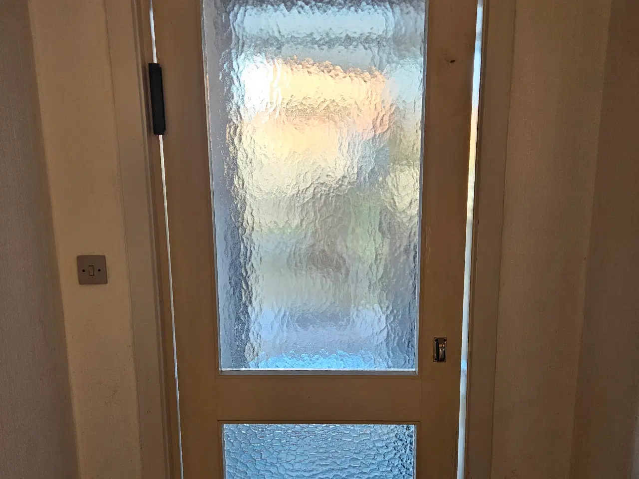 Billede 1 - Sving- / saloondør m/2 glaspartier.