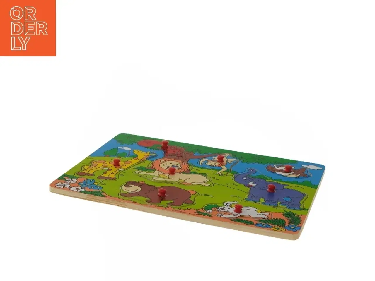 Billede 3 - Knoppuslespil med dyr (str. 29,5x22 cm)