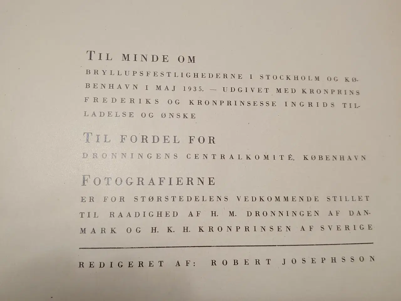 Billede 2 - Frederik-Ingrid. Mindehæfte om brylluppet i 1935