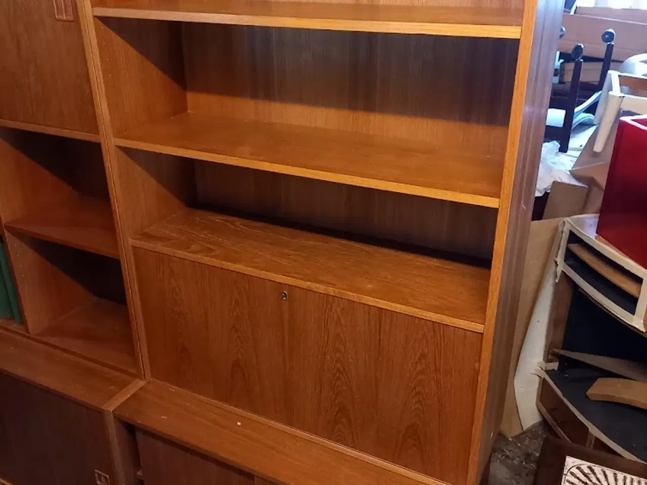 Billede 5 - Teak reol i fire sektioner