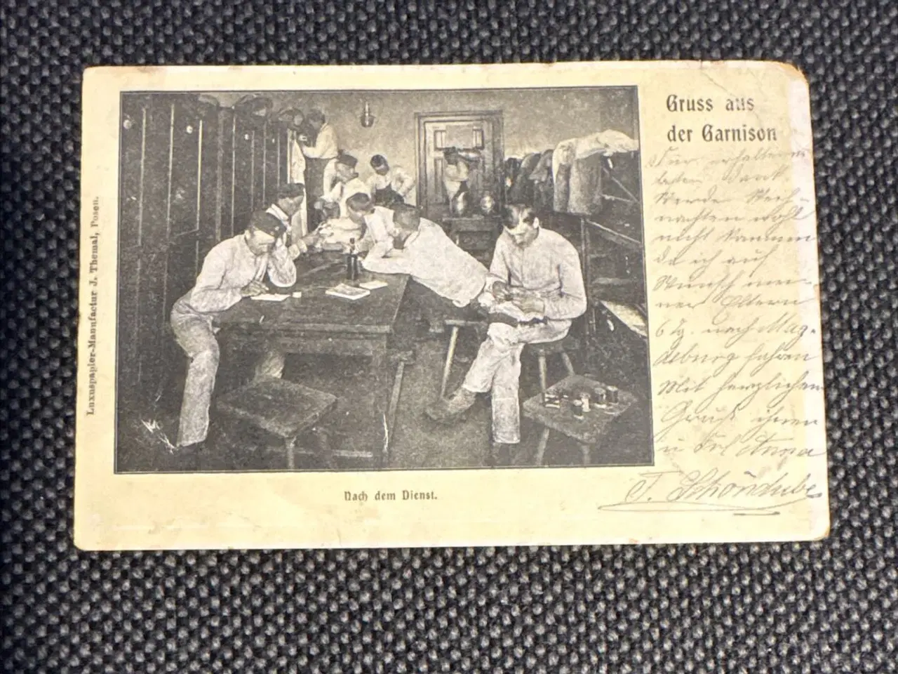 Billede 4 - Postkort fra år 1900 fra tysk garnison