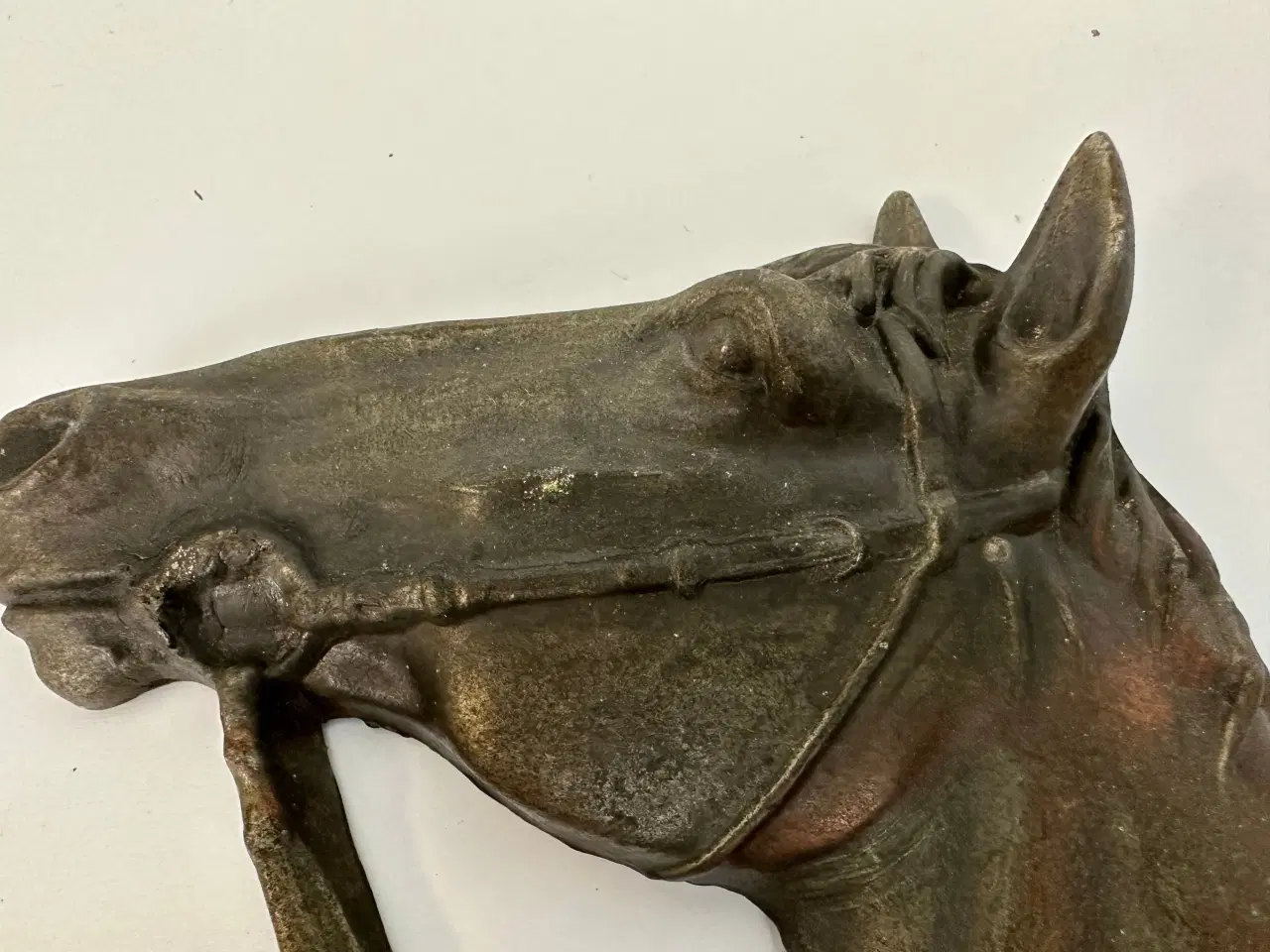 Billede 3 - Vintage hestehoved relief