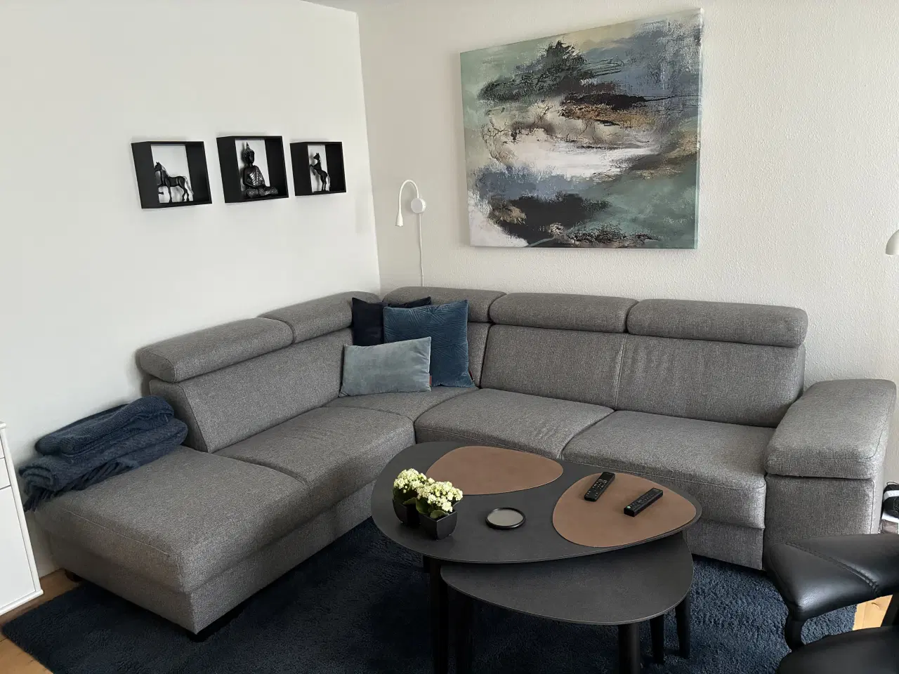 Billede 1 - Sofa med pufafslutning 