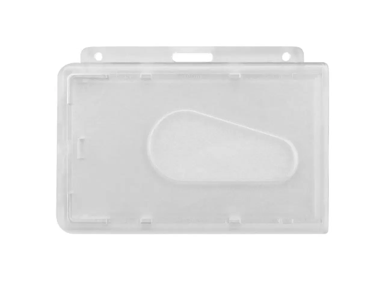 Billede 1 - Kortholder i klar plast 86x54 mm til Key-Bak ID- og nøgleholder