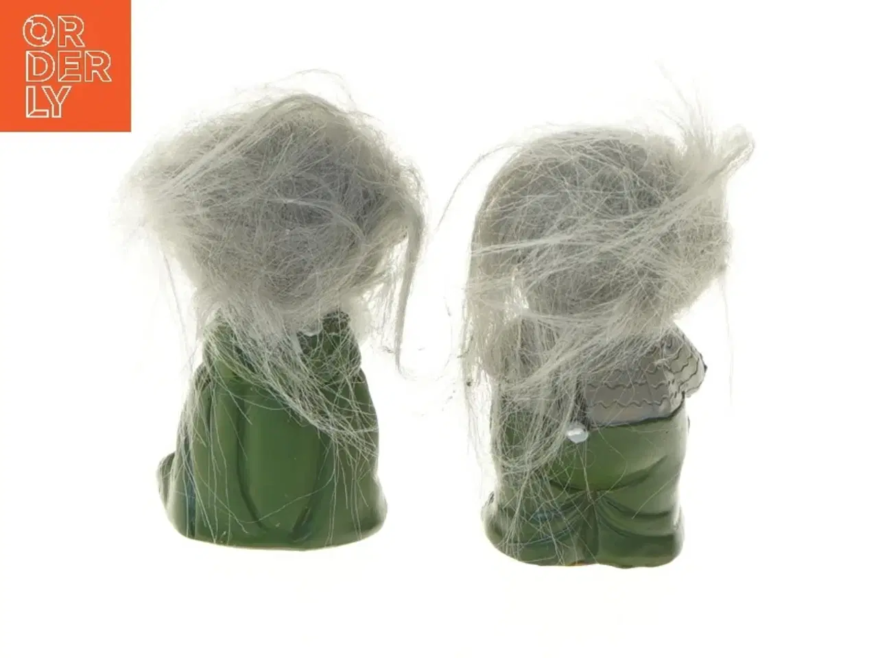 Billede 3 - Keramiske nisser med hvidt hår fra Det Gamle Apotek (str. 10 cm)