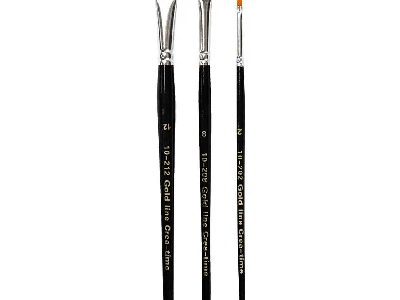 Billede 1 - Nylon Pensler, 2+8+12, L: 16,5-19 cm, B: 3-12 mm, flad, 3stk./ 1 pk.