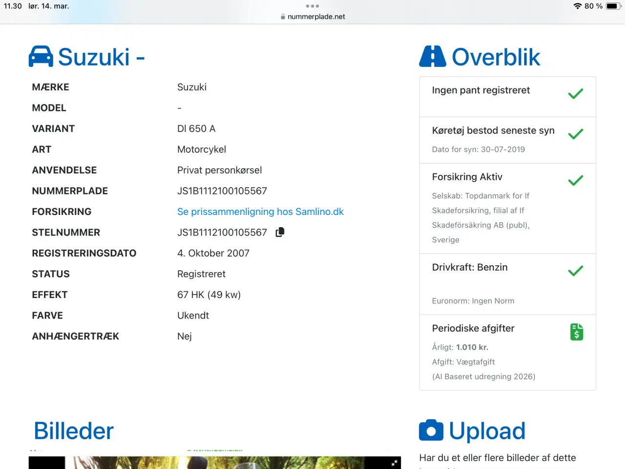 Billede 5 - Suzuki v storm 650 sælges