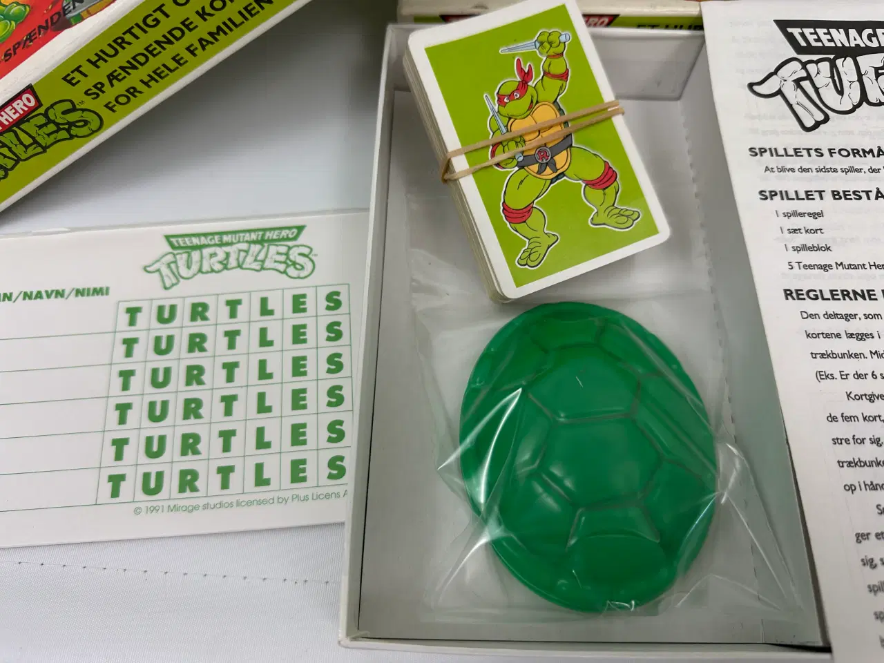 Billede 5 - Turtles 'kortspil', retro (1991)