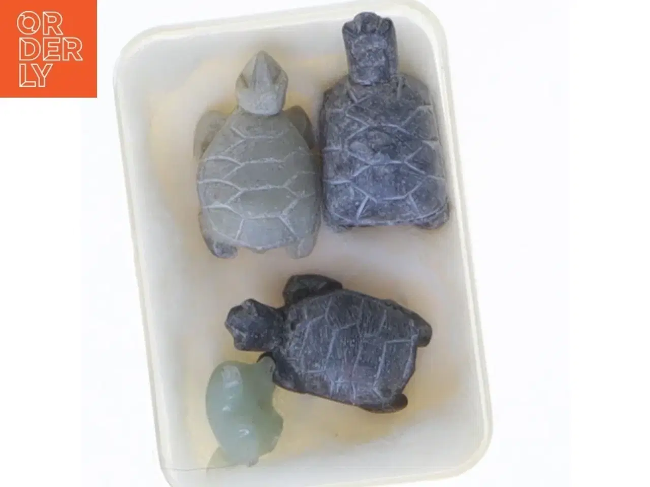 Billede 2 - Sæt med miniature skildpaddefigurer (str. 2,5 cm)