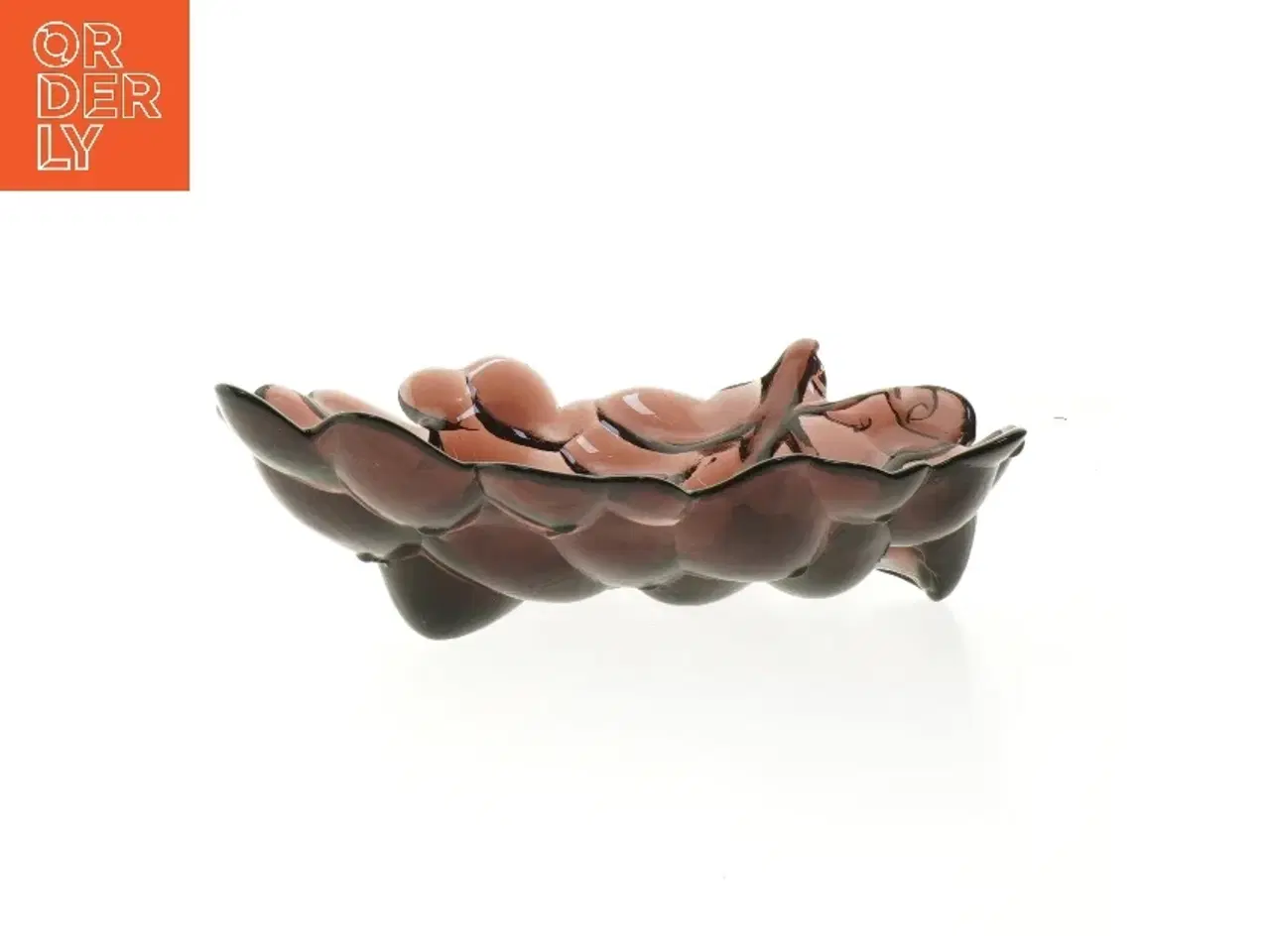 Billede 2 - Dekorativ glaspotte (str. Ø 29x Ø 25 cm)