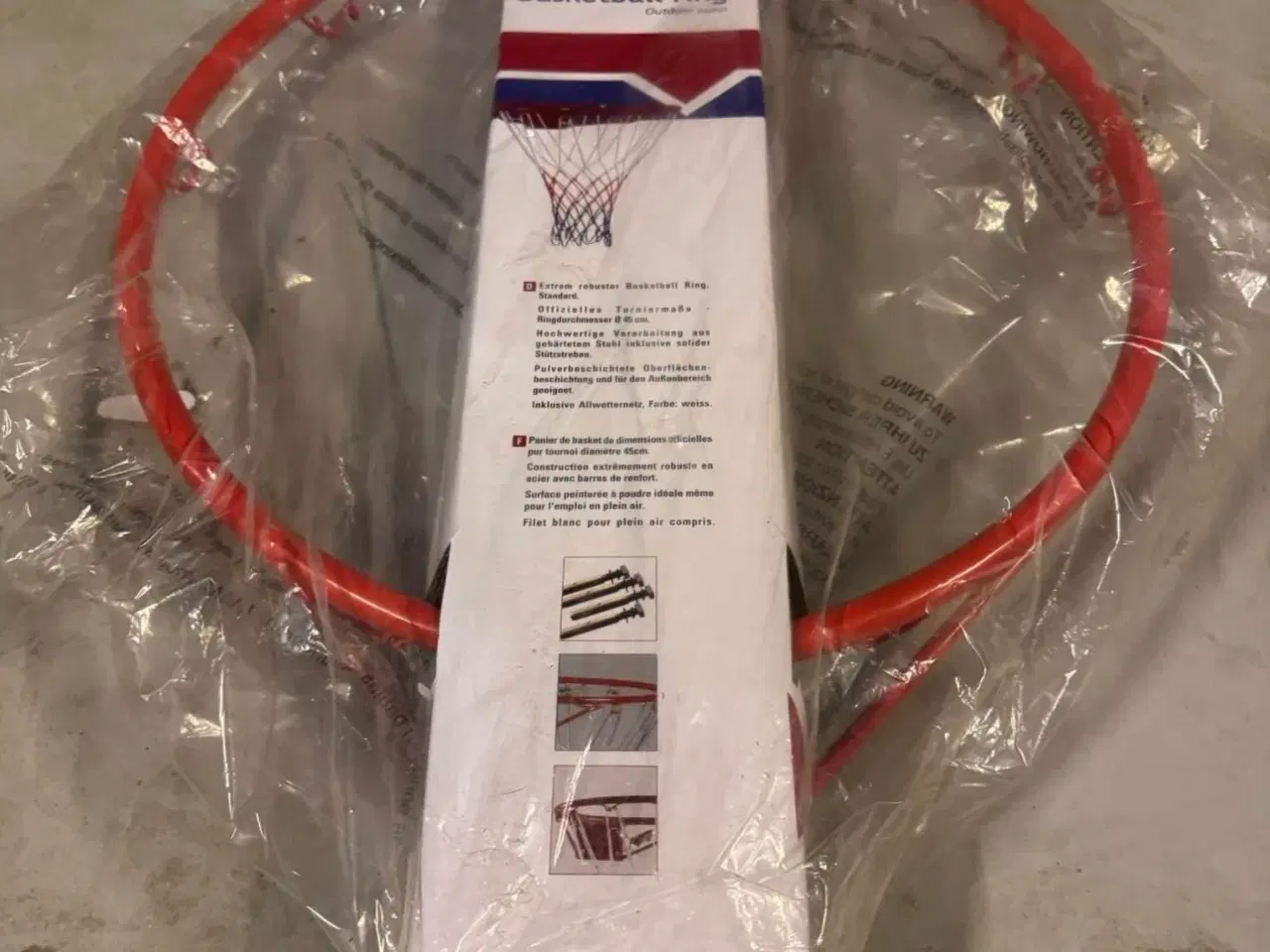 Billede 1 - Garlando basketkurv til væg med net