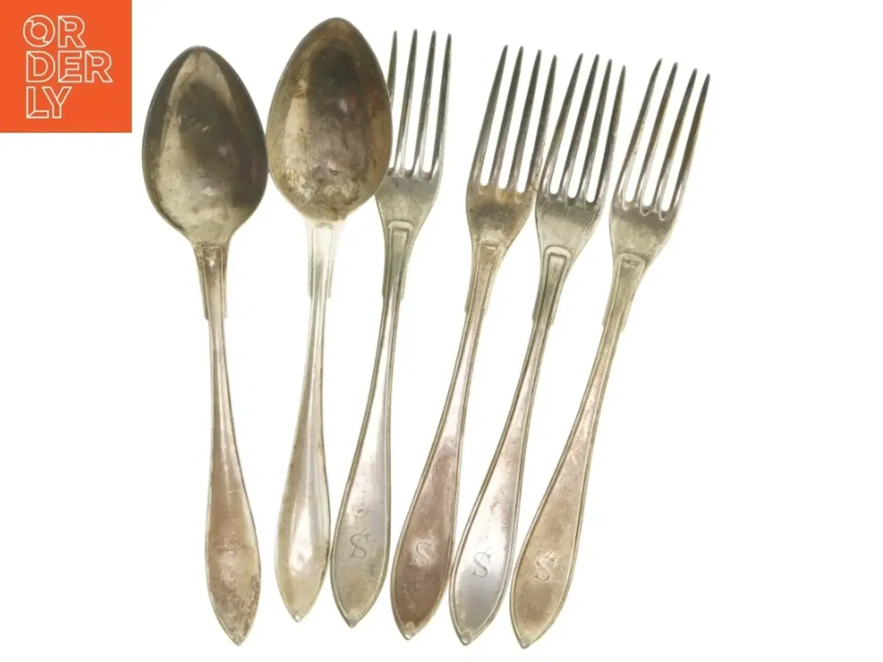 Billede 1 - Sæt af skeer og gafler (str. 19 cm)