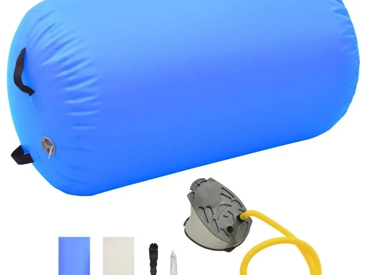 Billede 1 - Oppustelig gymnastikrulle med pumpe 100x60 cm PVC blå