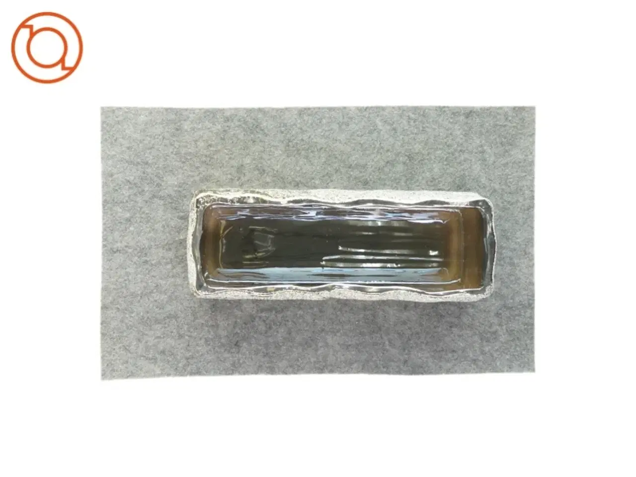Billede 2 - Dekorativ sølvfarvet aflang urtepotteskjuler (str. 28 x 10 x 10cm)