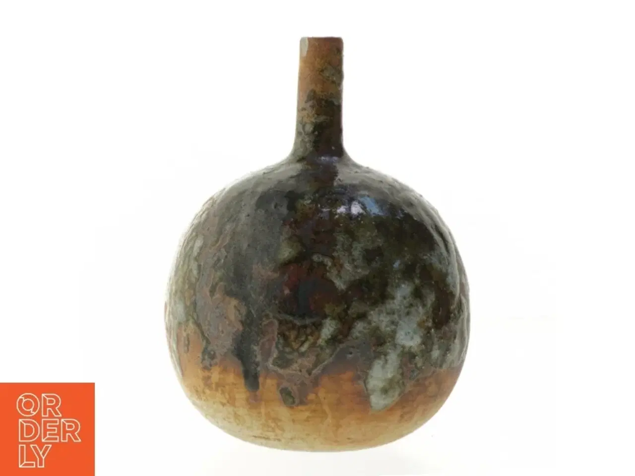 Billede 1 - Keramisk vase af Conny walther med unik glaseret overflade (str. 18 cm)