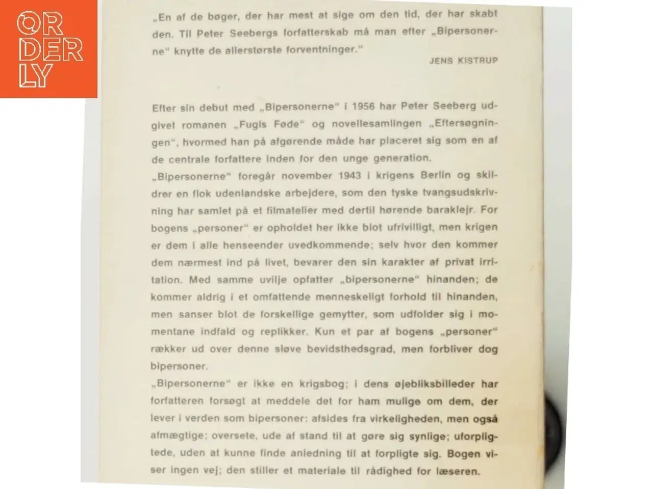Billede 5 - Bog: Bipersonerne af Peter Seeberg fra Gyldendal