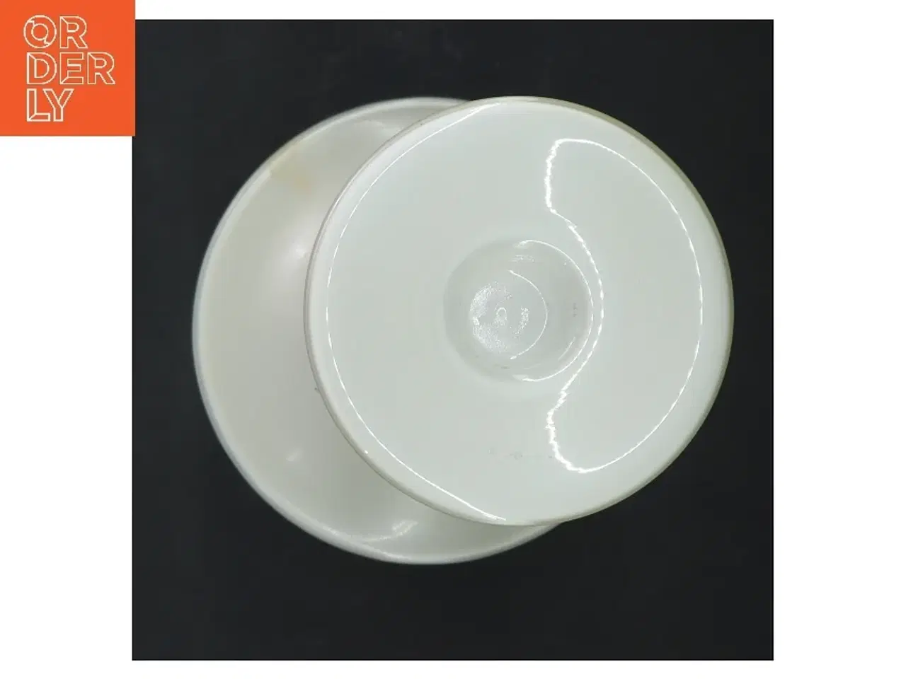 Billede 3 - Hvid vase holmegaard (str. 19 cm)