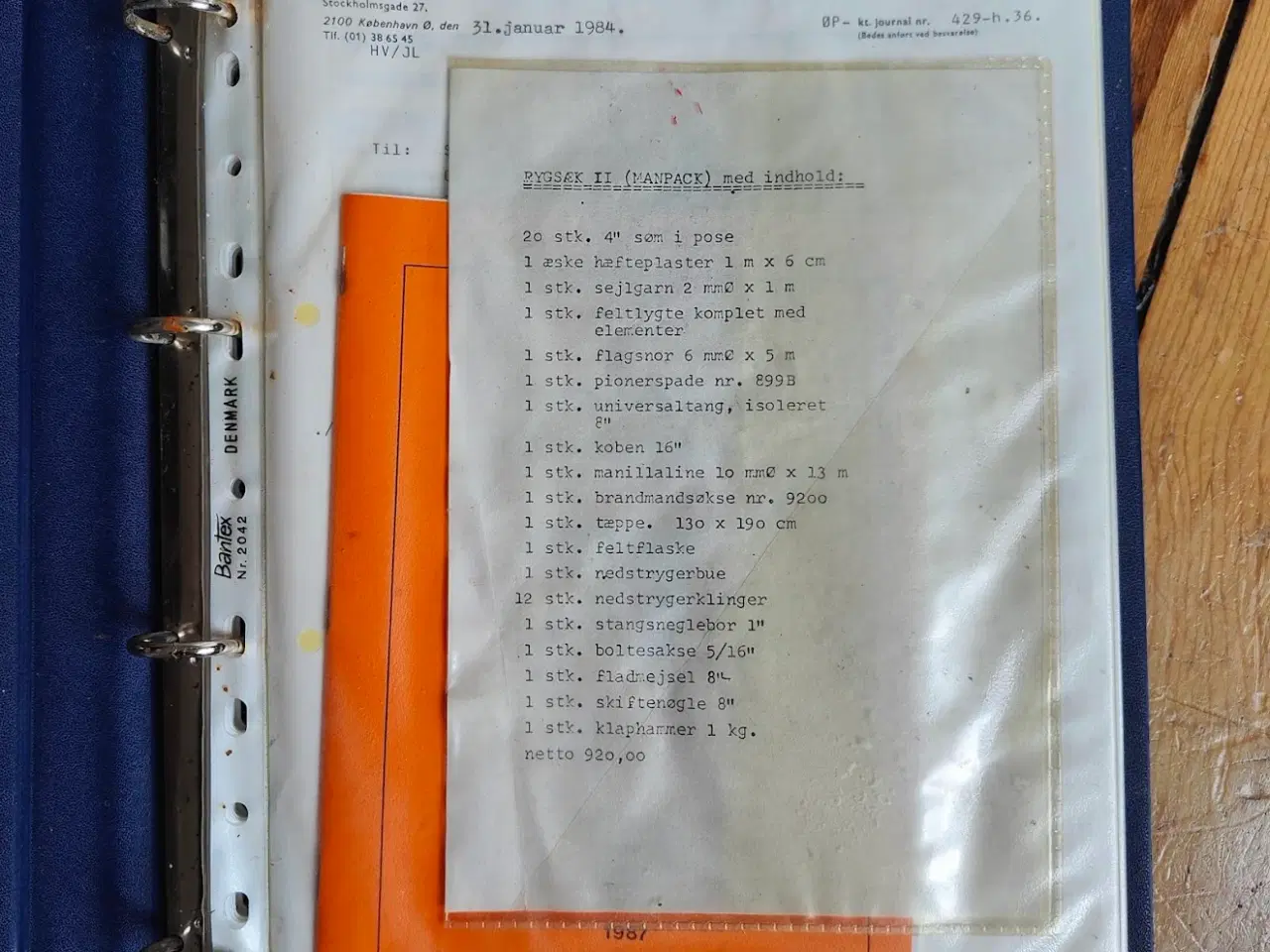Billede 3 - Beredskabstaske - Retro fra 1984