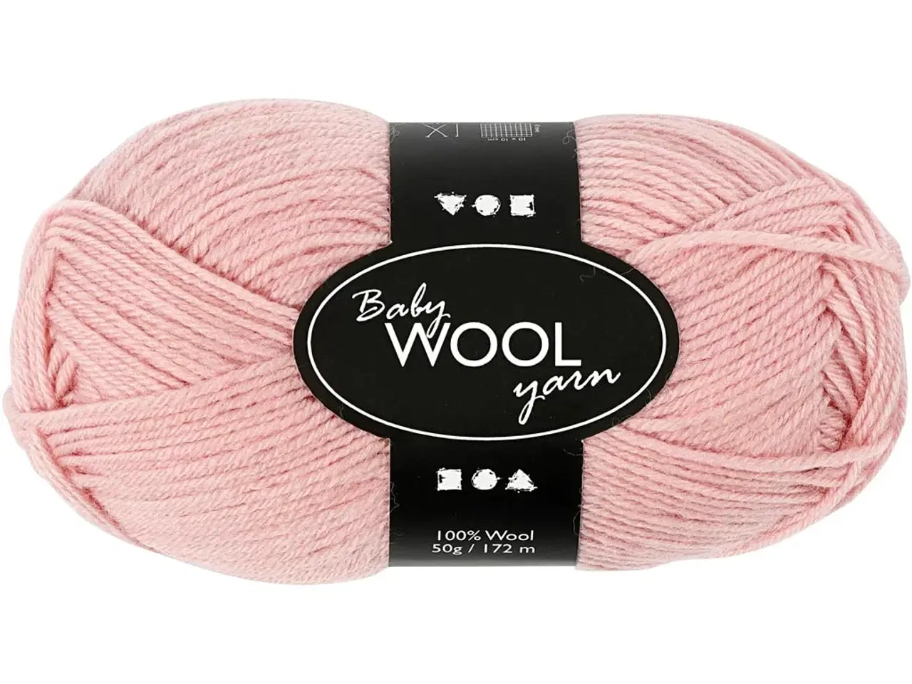 Billede 1 - Babygarn, L: 172 M, støvet rosa, 50g/ 1 ngl.