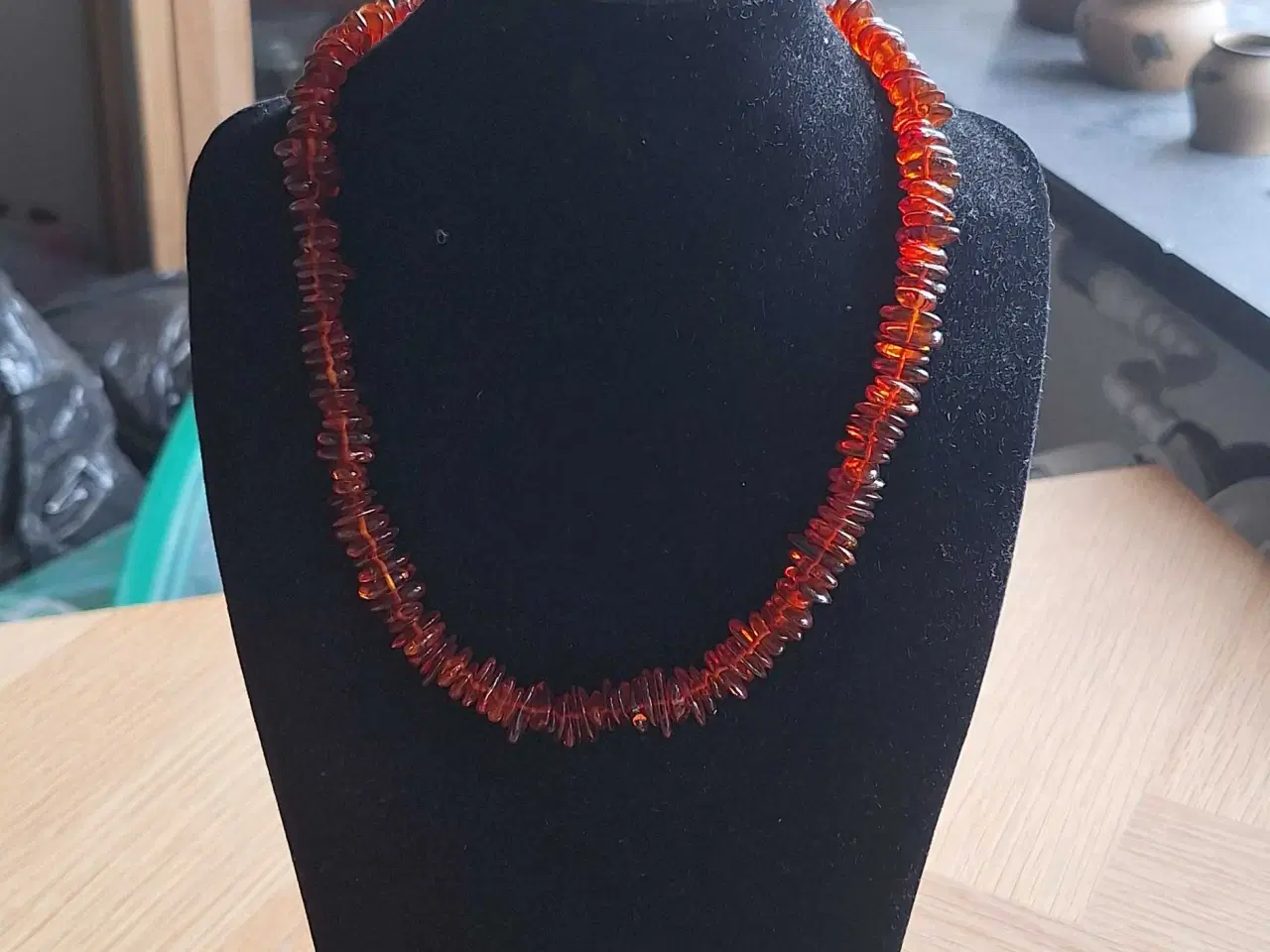 Billede 1 - Poleret ravhalskæde