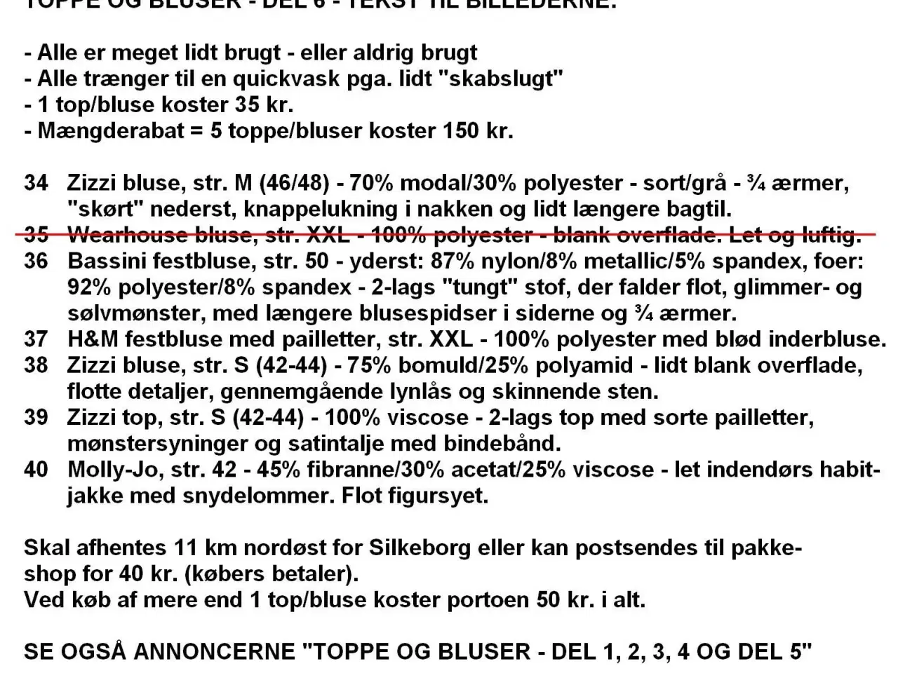 Billede 8 - Toppe / bluser i stakkevis til ingen penge - DEL 6