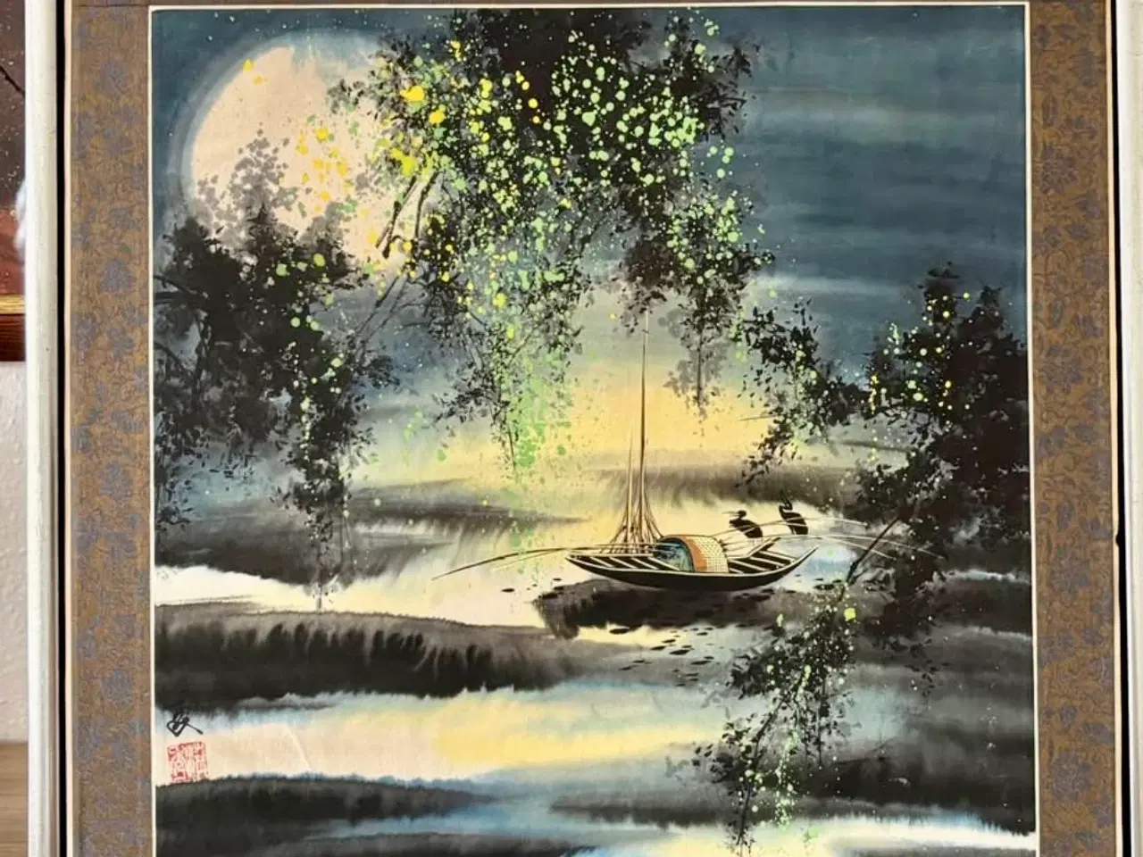 Billede 1 - Kinesisk Silkemaleri