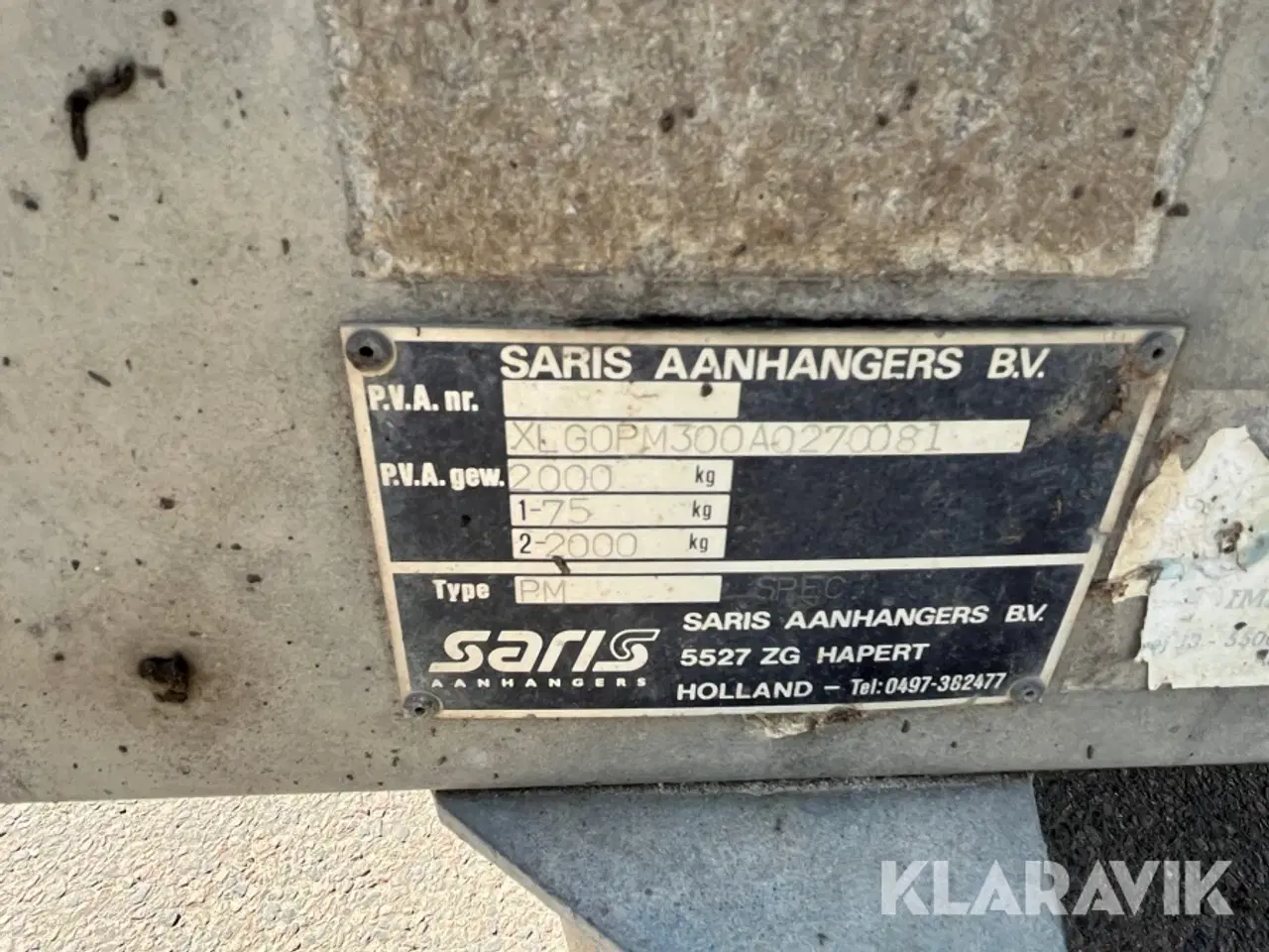 Billede 5 - Trailer Saris 300