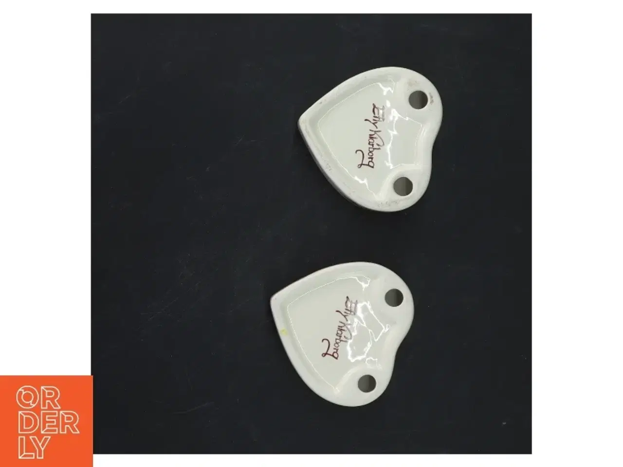 Billede 3 - Julelysestager i hjerteform (str. 8x8 cm)
