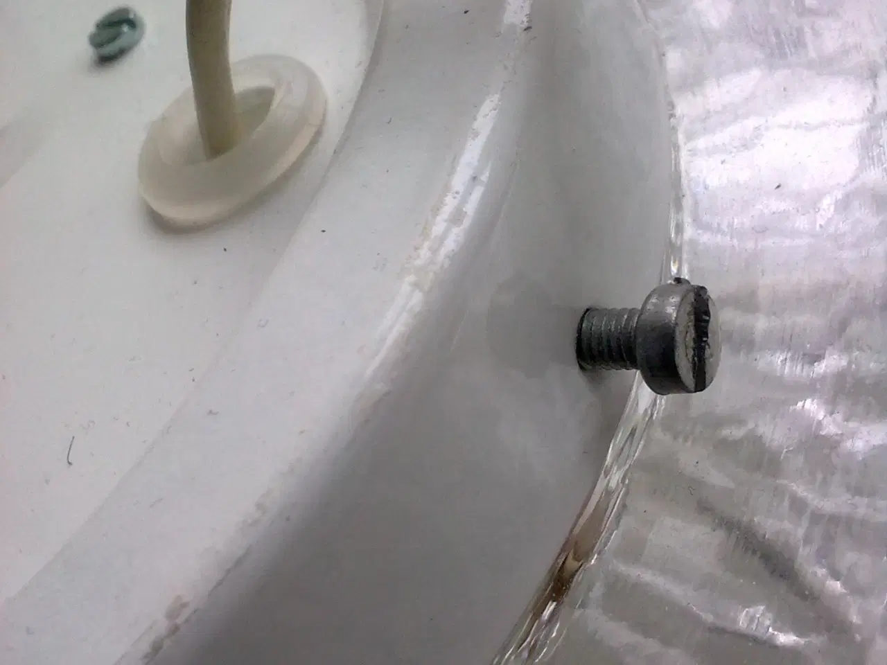 Billede 11 - Plafond firkant lampe klar reliefglas DANSK retro