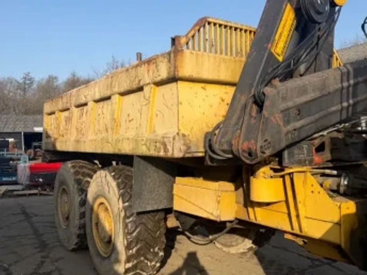 Billede 4 - Dumper med kran og tip