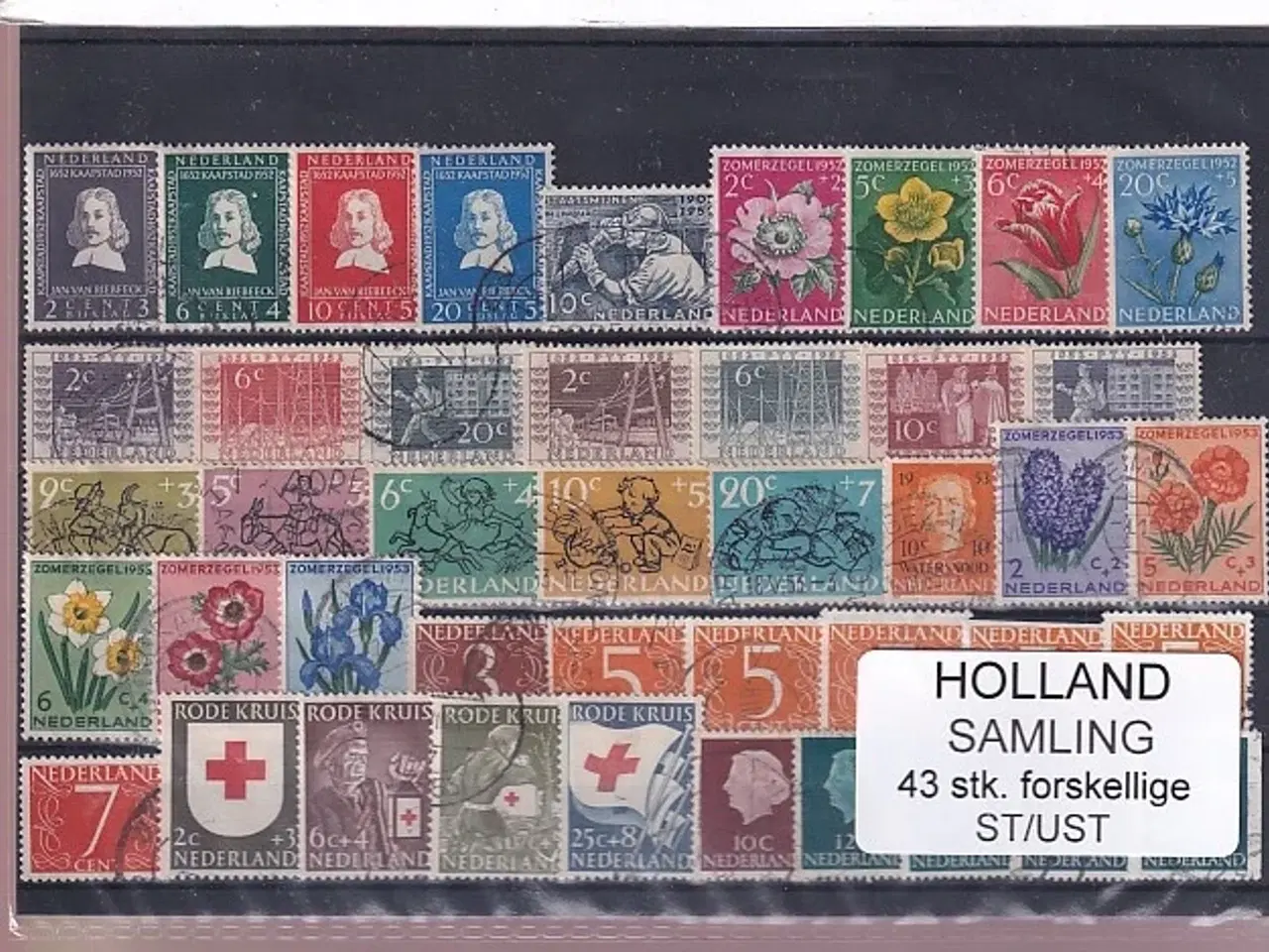 Billede 1 - Holland Samling - 43 Stk. Stemplet/Ustemplet