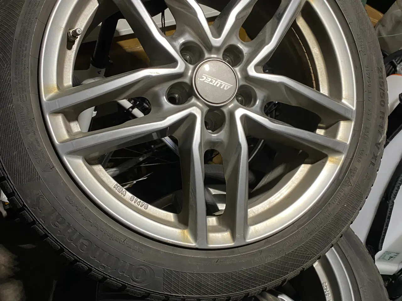 Billede 1 - 4 x Flotte Alufælge m/ fine Continental vinterdæk.