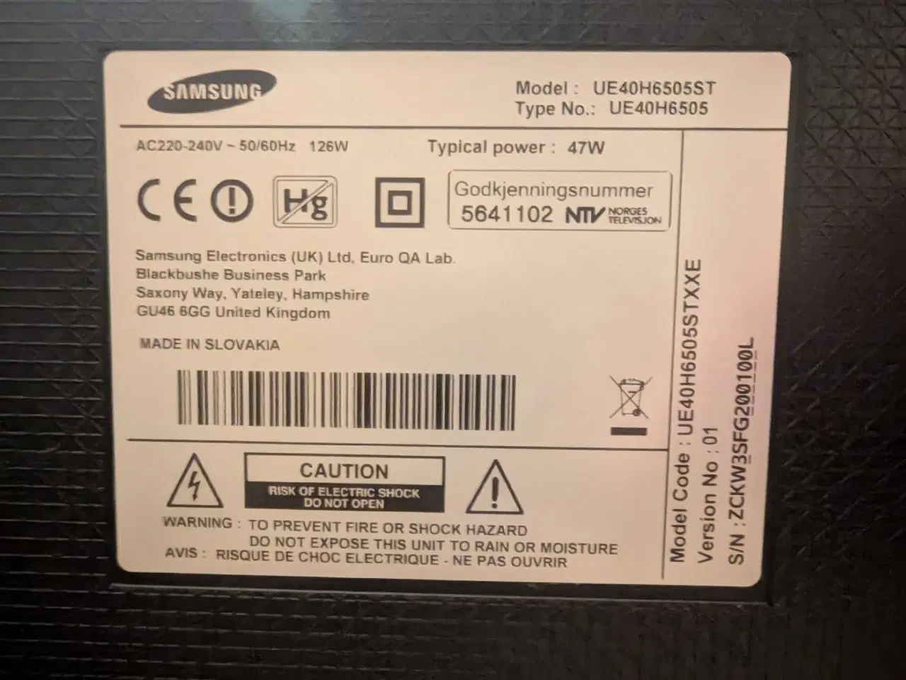 Billede 2 - Smart TV Samsung 40"