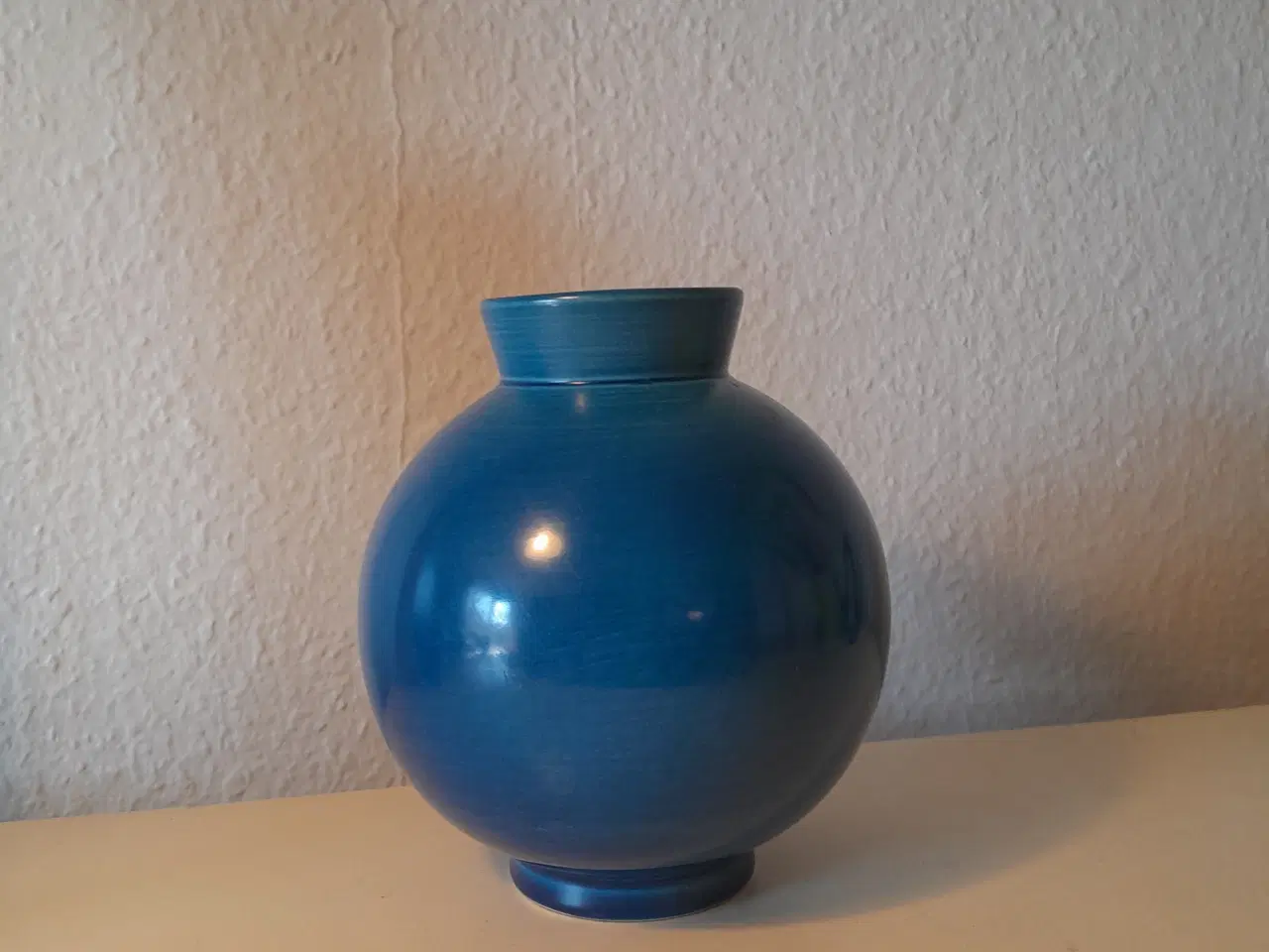 Billede 2 - Aluminia vase, blå
