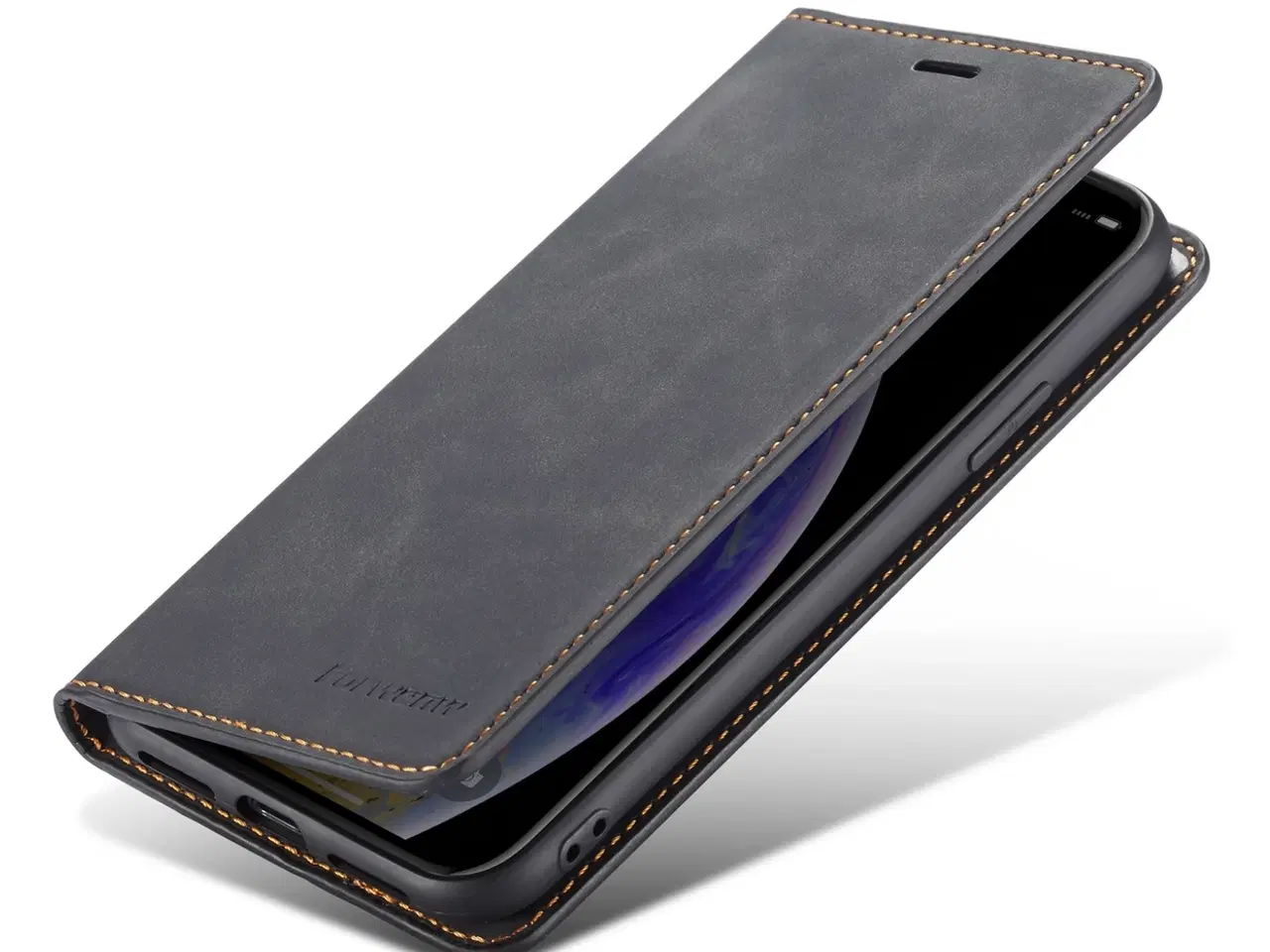 Billede 1 - Magnetisk Flip Cover til iPhone – Sort