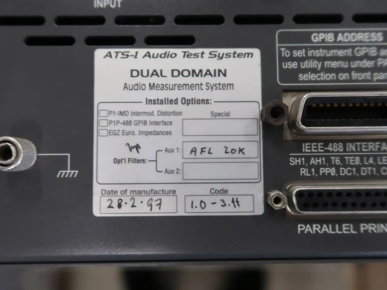 Billede 7 - Audio Test System ATS-1 Dual Domain AUDIO PRECISION