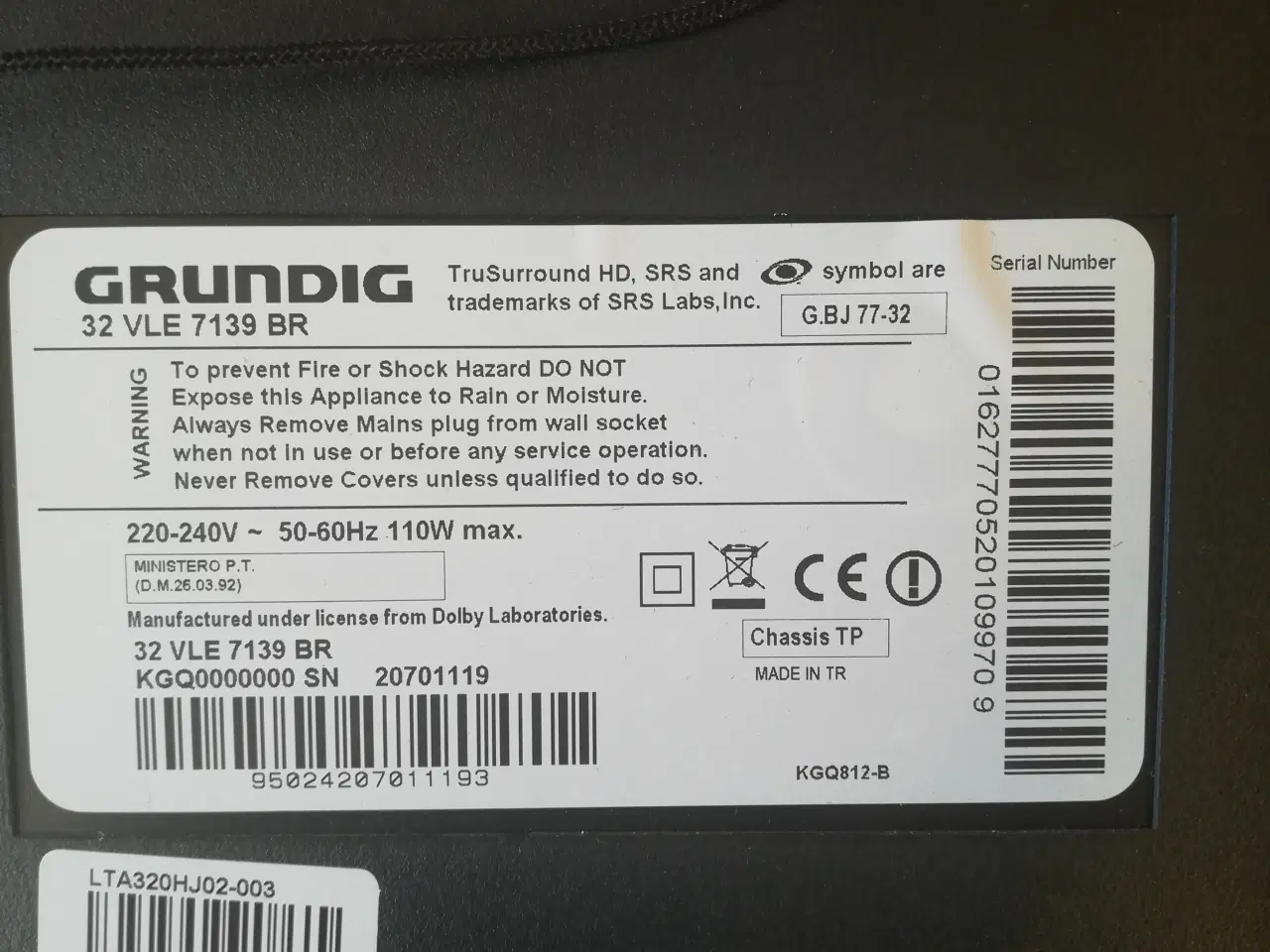 Billede 4 - 32" GRUNDIG fjernsyn til salg