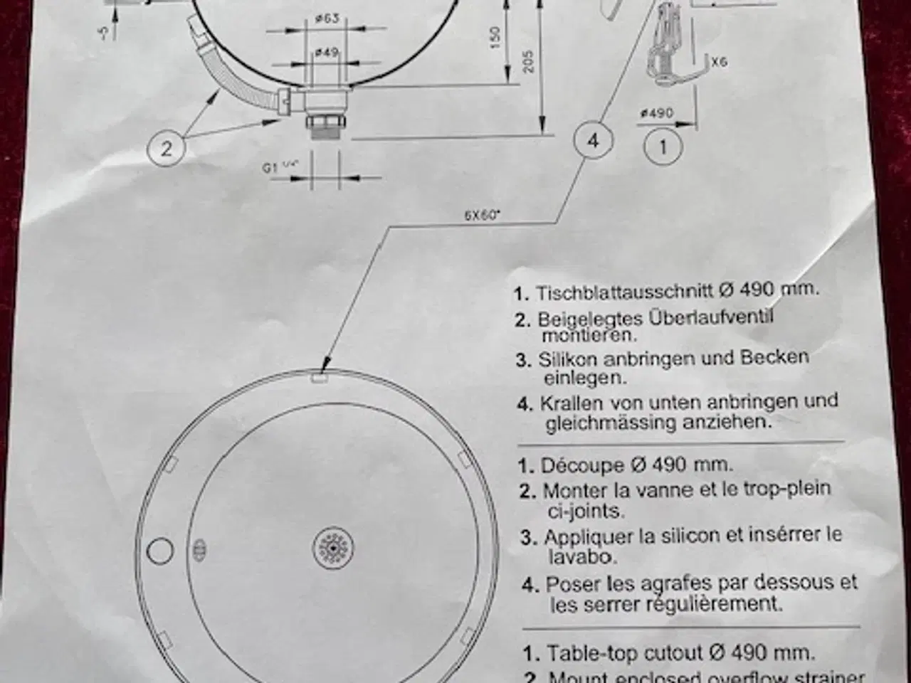 Billede 5 - Håndvask rustfri poleret kugleformet